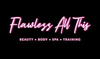 the logo for flawless all this beauty, body & spa training